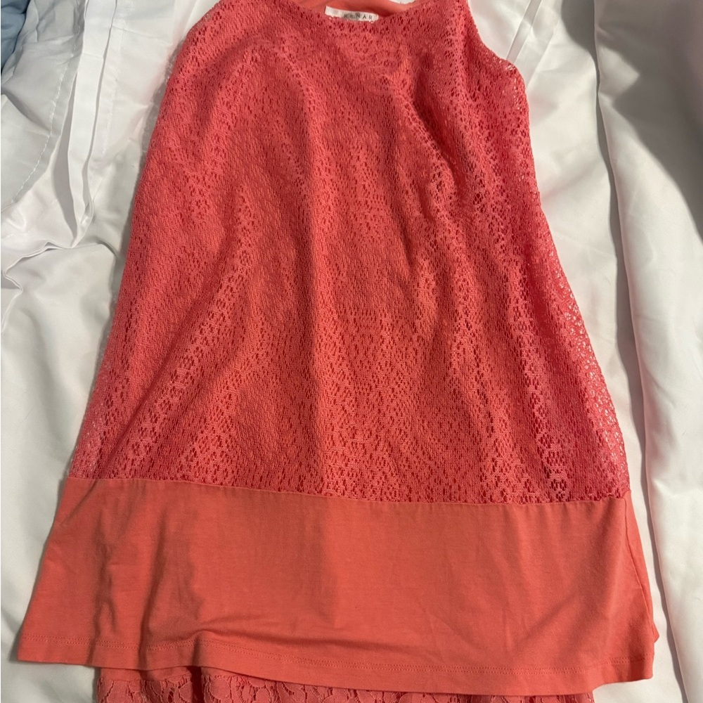 Kenar Vibrant Coral Dress